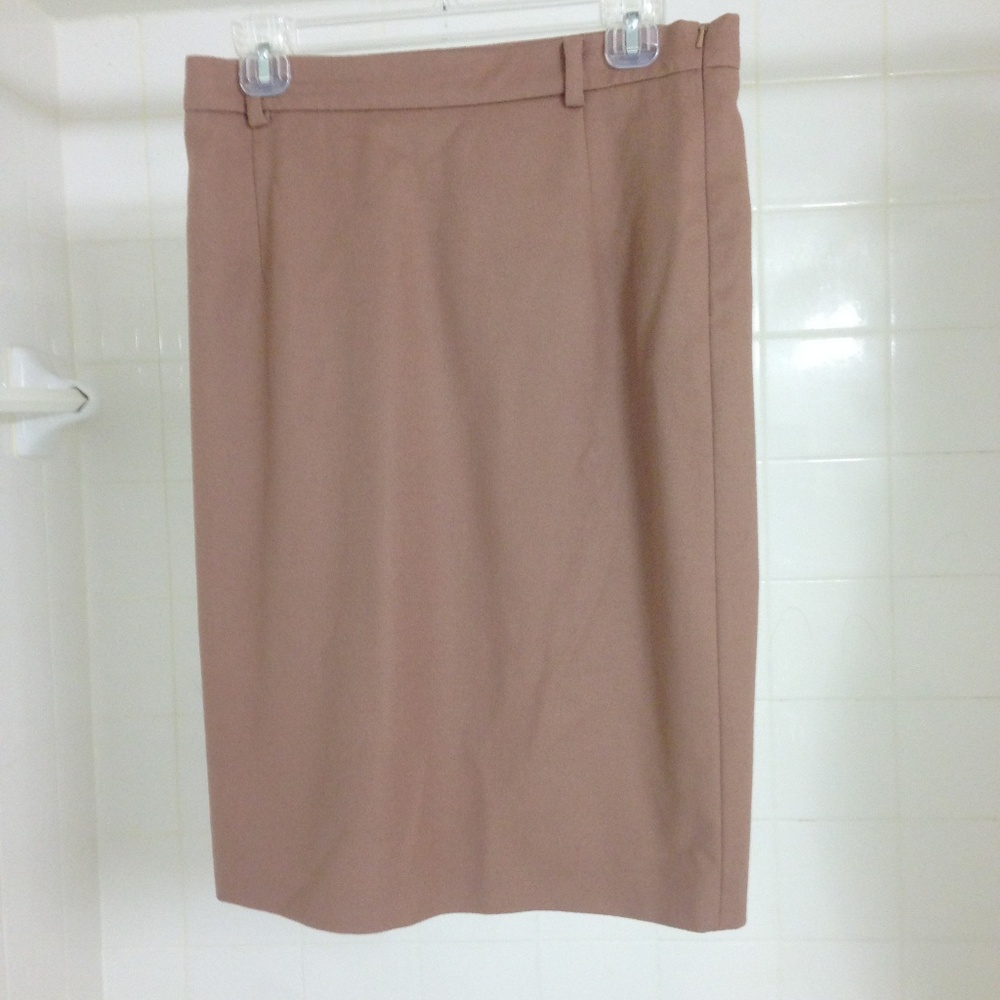 Max Mara Weekend Tan Wool Skirt US 10